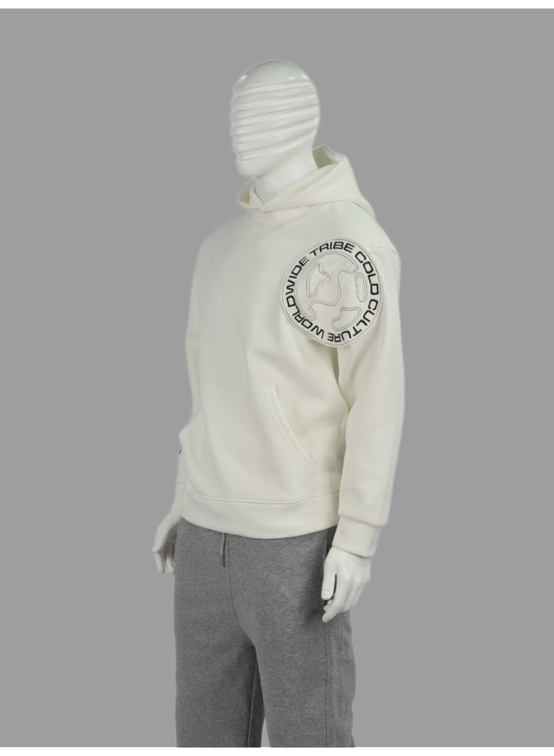 Red Planet The elegant hoodie: A work of art with distinctive details and exceptional comfort. Distinctive and sophisticated - White - Image 3